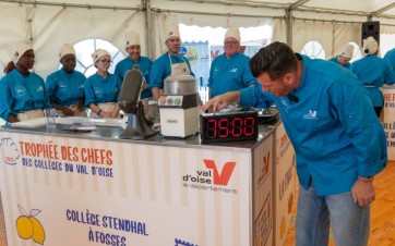 Norbert Tarayre et le trophée des chefs val d'oise