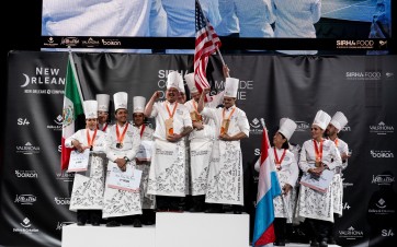 Le podium de la Coupe du Monde de la Pâtisserie Americas 2026