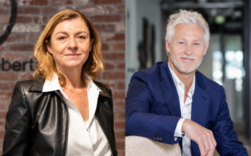 Muriel Reyss, directrice de la communication, des affaires publiques et de la RSE; Christophe Gaschin, directeur général de Groupe Bertrand et de Bertrand Franchise.