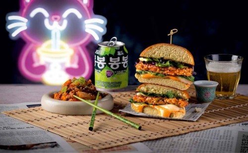 CRUNCHY KIMCHI BURGER La Corée s’invite dans le burger