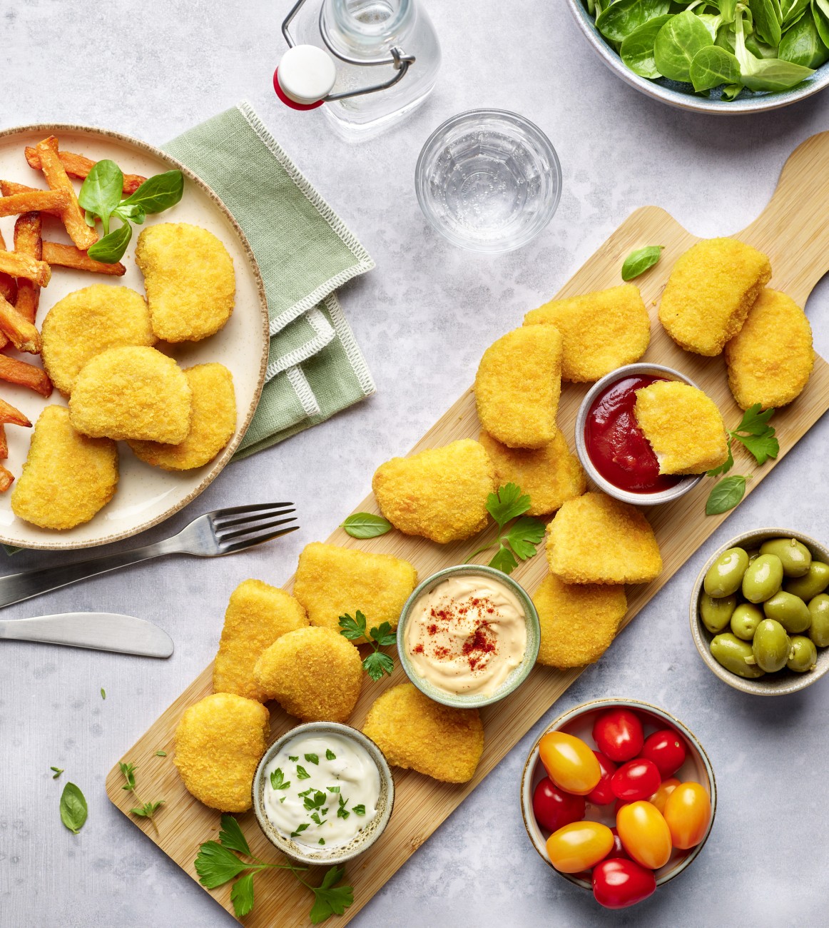 Amb mini cordons jambon emmental