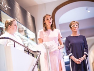 Blanche, Bérangère et Dominique Loiseau.