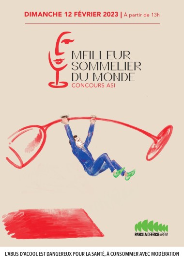 AFFICHE CONCOURS ASI du Meilleur Sommelier du Monde Paris 2023