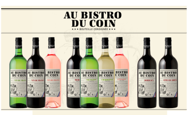 Pack complet de bouteilles "au bistro du coin"