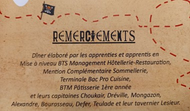 remerciements menu pirate EPMT