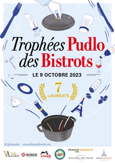 Affiche Trophées Pudlo des Bistrots 2023