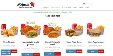 L'Après M Menu