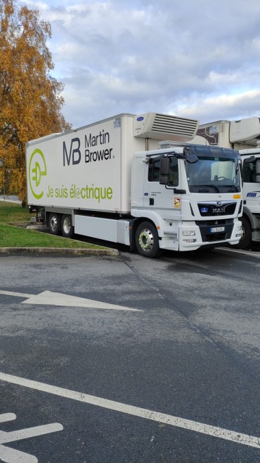 Camion 26 tonnes électrique Martin Brower