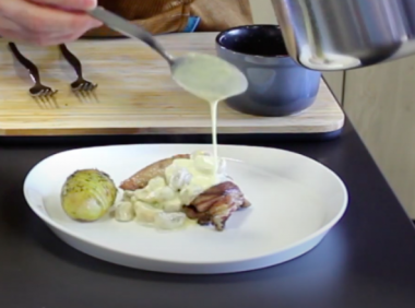 pintade champignons