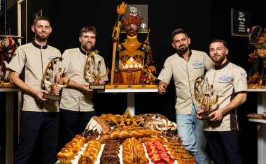 La présentation des réalisations de l'équipe française lors de la Coupe d'Europe de Boulangerie