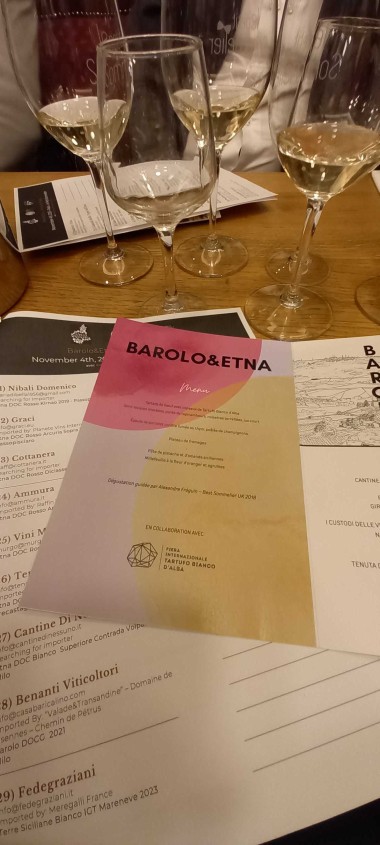 dégustation barolo et etna