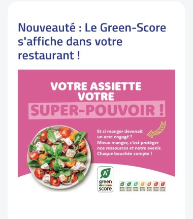 affiche green score