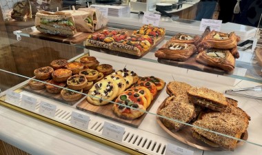 L’offre salée de Christophe Michalak dans son coffee-shop du Printemps Haussmann.