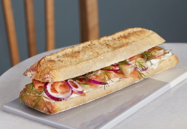 Une recette mise au point par Guy Martin, sur la base d'une Rustiguette en format demi-baguette