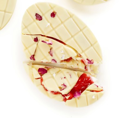 La tablette glacée litchi-cranberry imaginée par Emmanuel Ryon.