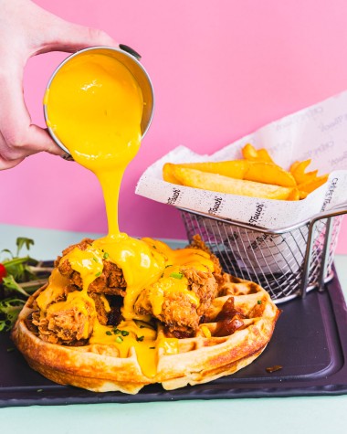 gaufresalée-chicken waffle