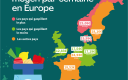 Carte du gaspillage alimentaire en Europe