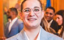 Julia Sedefdjian, décorée de l'ordre du mérite national.