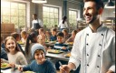 image ia cantine scolaire enfants menu vegetarien