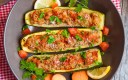courgettes remplie de seitan bio haché 